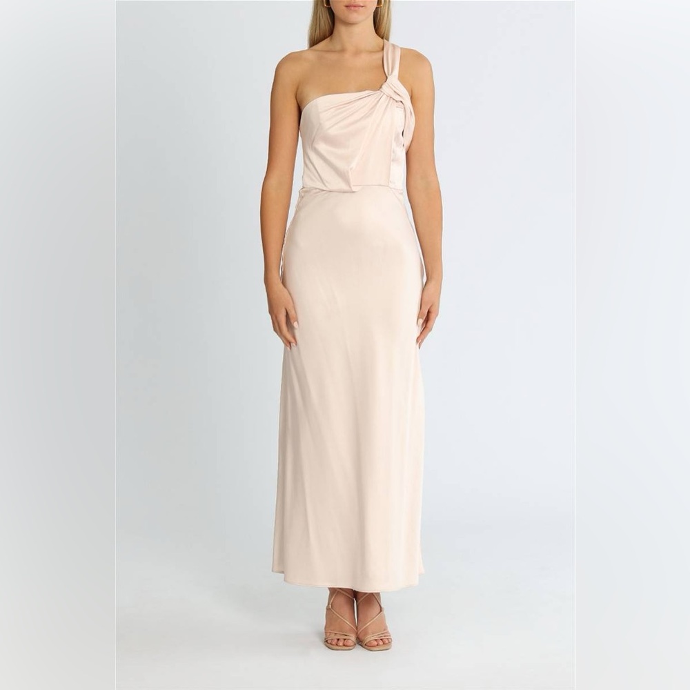 Significant Other One-Shoulder Pink champagne Gown